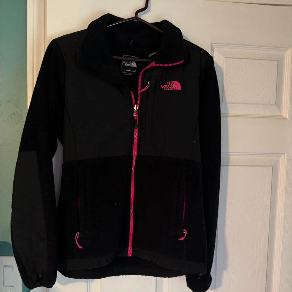 The North Face Black Jacket with Pink Trim